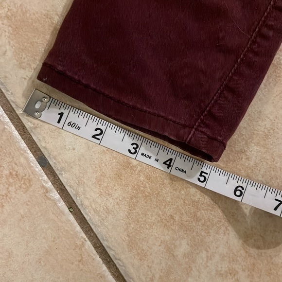 Abercrombie & Fitch Burgundy Skinny Jeans size 10R - Picture 10 of 10
